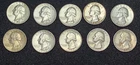 Washington Silver Quarter Lot of 10
