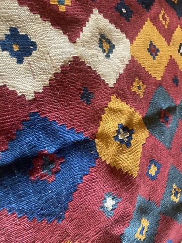 Vintage Afghan Kelim Handgeknüpft Wolle Teppich Rug 6,5ft X 4,5ft - Bild 2 von 15