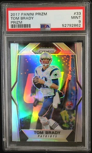 2017 Panini PRIZM SILVER TOM BRADY #33 PSA 9