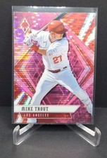 2021 Panini Chronicles #19 Mike Trout Phoenix Pink Pulsar Los Angeles Angels