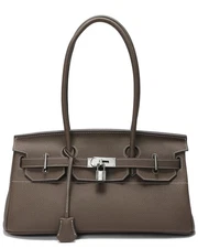 Tiffany & Fred Paris Structured Leather Top-Handle Tote Women's