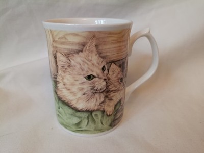 Pillow Talk Duchess Made in England Katzen & Kätzchen Tasse sehr guter Zustand Bone China Ref3