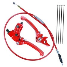 Folding Clutch Brake Lever Cable Kit for 50cc 70cc 110cc 125cc 140cc 150cc Red