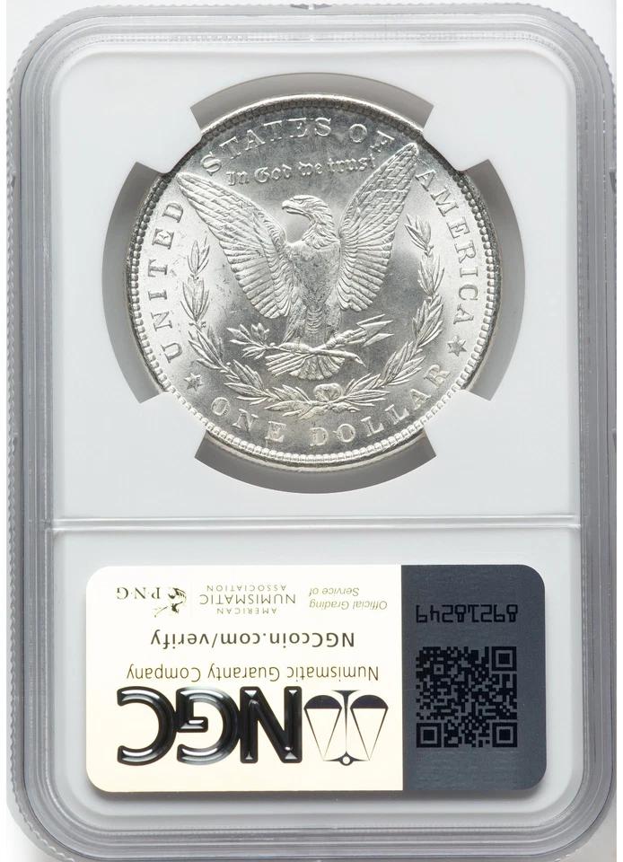 1898 Morgan Dollar NGC MS64 - Image 2 of 4