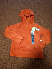 New Boys' Tech Fleece Hooded Sweatshirt - All In Motion  Red Orange