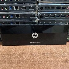 HP 3005pr USB 3.0 Port Replicator Docking Station with AC and USB C Adapter
