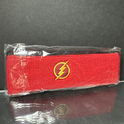 DC The Flash CW Sweatband Headband Promotional Item Brand New Sealed Rare - Picture 1 of 5