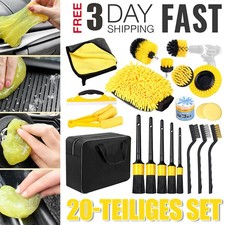 Auto Reinigungsset 20-teiliges Autopflege Set für Innenraum & Außen Autowaschset
