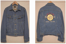 Men’s/Unisex Vintage LEE "Hard Rock Cafe" Denim Jacket w/Pockets. M (40"). Blue