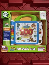 LeapFrog Learning Friends 100 Words Book - Green/Blue Bilingual 9.4 x 9.2 in
