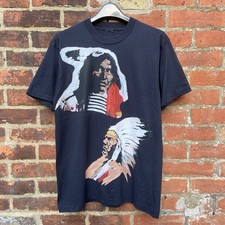 Vintage Native American Chiefs T Shirt Herren Large 90s Single Stitch USA Rare