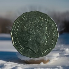 2004 - Australian Queen Elizabeth II, 50 Cent Student Design Circulated. #12.