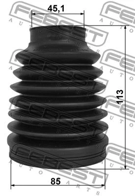 FEBEST 2014-2018 Hyundai Sonata Boot Outer CV Joint Kit 2217-D4224RH - Image 2 of 2
