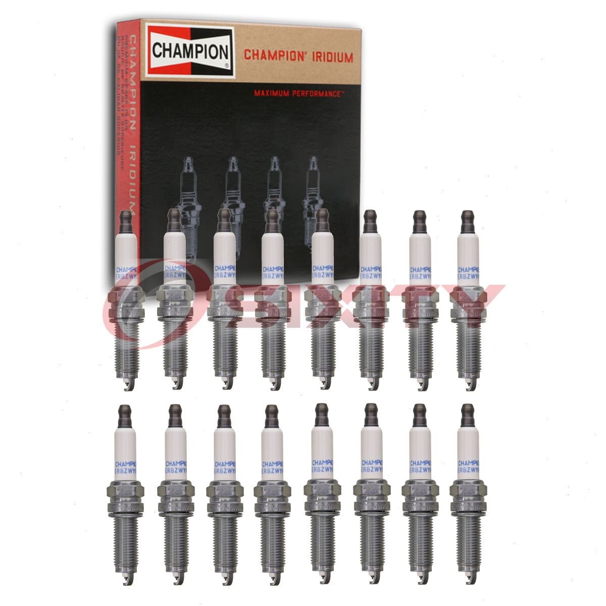 16 pc Champion Iridium Spark Plugs for 2006 Bugatti Veyron 16.4 8.0L W16 ww