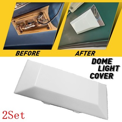 For 1975-1979 Ford F150 F250 Truck Dome Light Plastic Replacement Len Cover 2Set