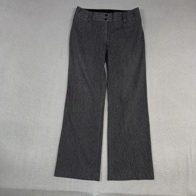 Express Pants Womens 8 Gray Heathered Wide Leg Bootcut Correspondent Vintage