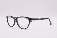 NEW NICOLE MILLER ELIZABETH C01 BLACK FLORAL AUTHENTIC EYEGLASSES 55-14