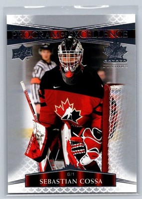 2022-23 UD Team Canada Juniors Program of Excellence Sebastian Cossa #116