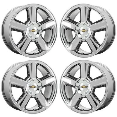 20'' Chevrolet Silverado 1500 PVD Bright Chrome Wheels-C Rims Factory OEM 5308...