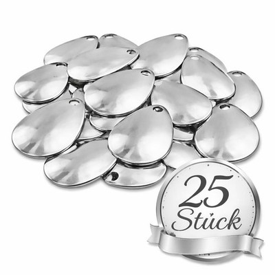 Spinner Blätter Ersatzblätter Spinnerbau Gold / Silber Blätter Blades Lockblatt