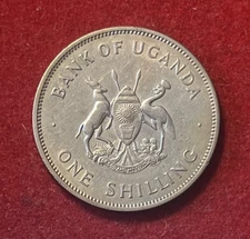 Uganda Shilling 1966 Copper-Nickel Coin KM#5 T6657