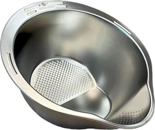 Joyce Chen Stainless Steel Rice Strainer Bowl Rice Washer Colander