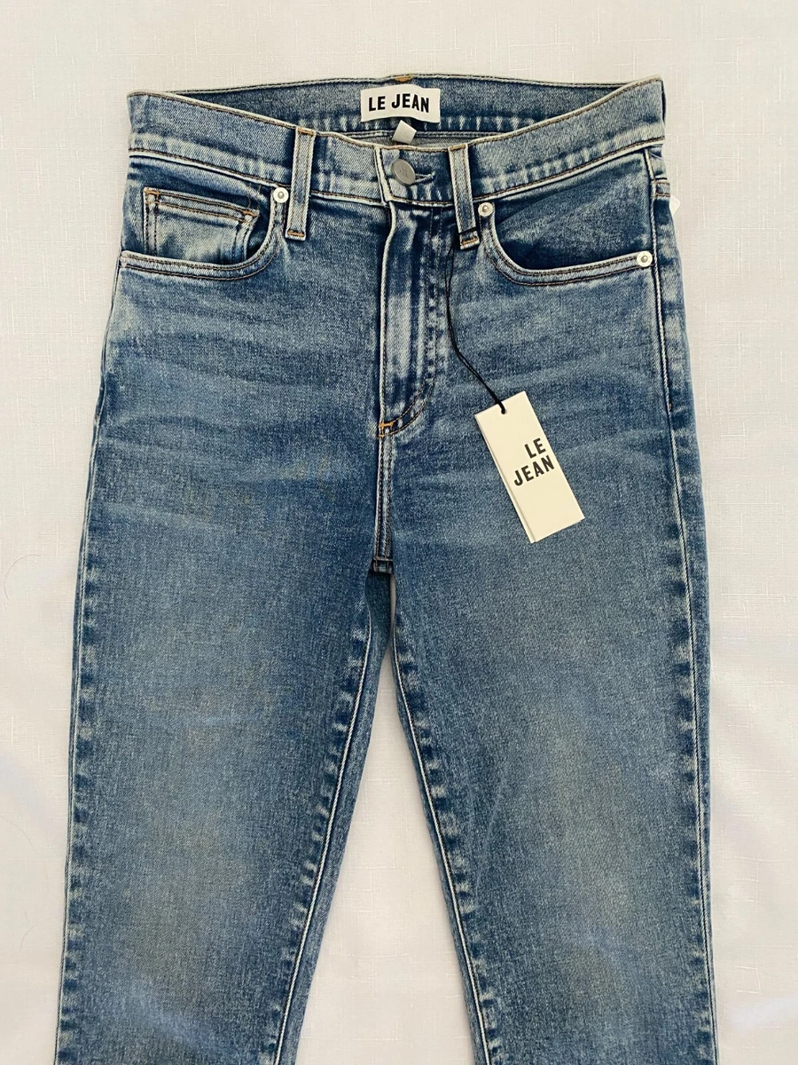 LE JEAN VIVIE MID RISE SLIM FIT DENIM SKINNY JEANS MIRO WASH BRAND