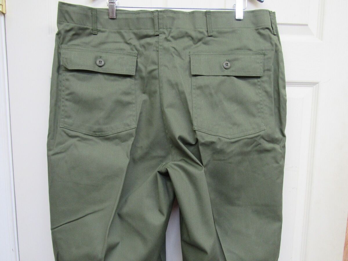 Post Vietnam Era US OG 507 Utility Fatigue Pants Trousers 44 Post Vietnam Era US OG 507 Utility Fatigue Pants Trousers 44