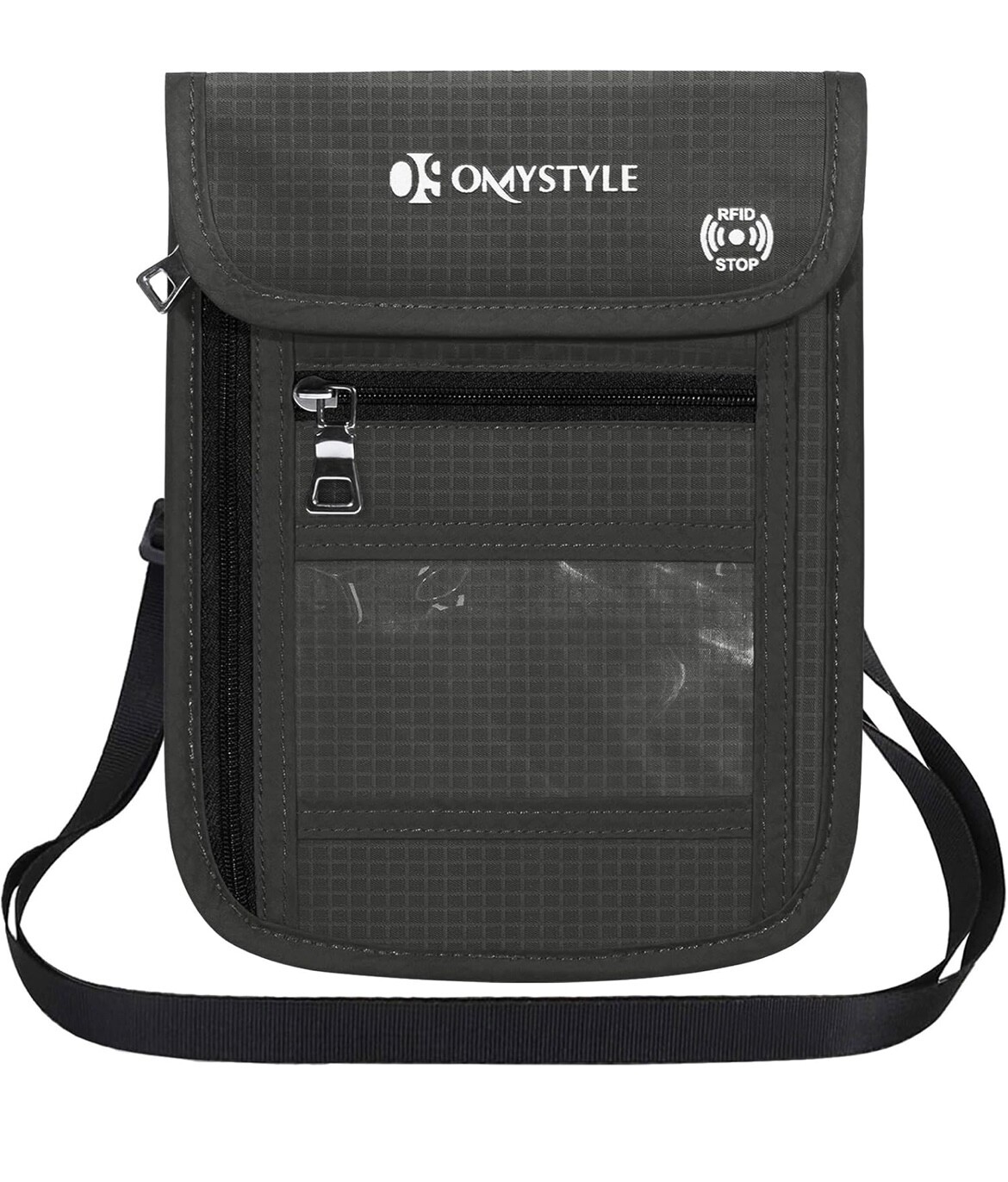 RFID Blocking Anti-Theft Passport Neck Wallet for Secure Travel-image