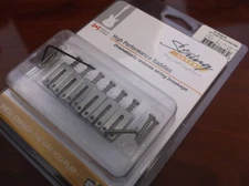 NEW - Graph Tech PG-8220-00 String Saver Saddles For PRS - BRUSHED STEEL