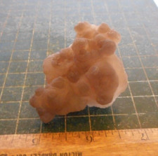 Beautiful Bubbly Brown and White Chalcedony Crystal Cluster Specimen. 70 Grams.