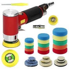 High-Speed Air Sander Random Orbital Car Polisher Buffer Tool with 1"/2"/3" Pads