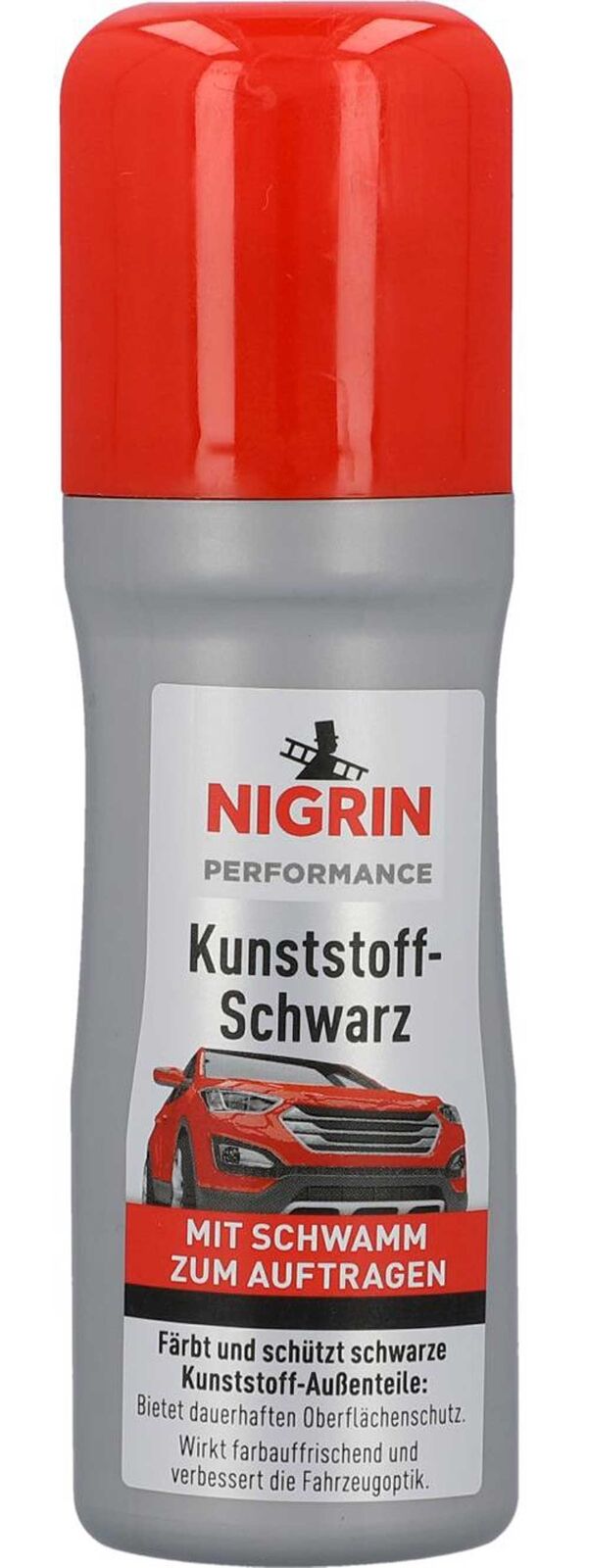 Nigrin Performance Kunststoff-Schwarz 75ml Stossstangenschwarz  Kunststoffschwarz