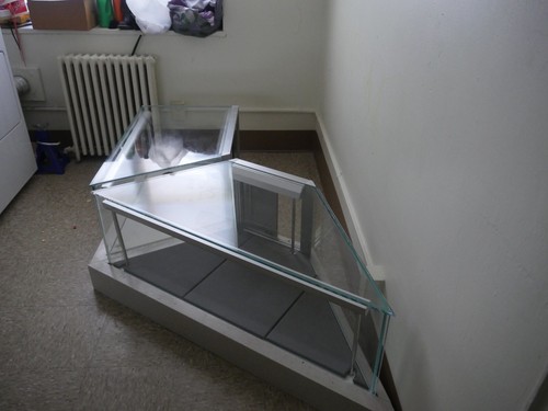 display cabinet with tempered glass and doors corian base security glass