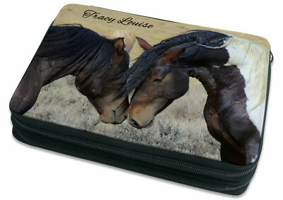 CREADESIGN Federmäppchen Federtasche Mäppchen mit Namen personalisiert Pferd