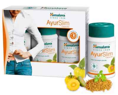 3 X bottles Himalaya AyurSlim Capsules 180 Capsules for Weigh Loss