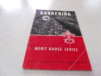 VINTAGE BOY SCOUT OF AMERICA MERIT BADGE SERIES 1961 GARDENING PAMPHLET ...