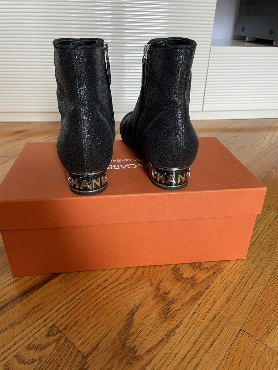 Chanel sparkle boots outlet