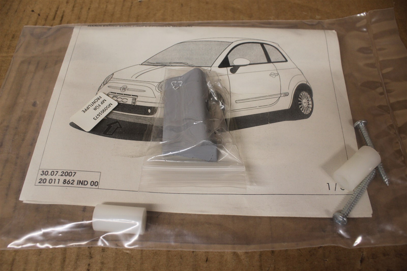 Genuine Fiat 500c & 500 Front Bumper Spoiler 50901673 for sale 