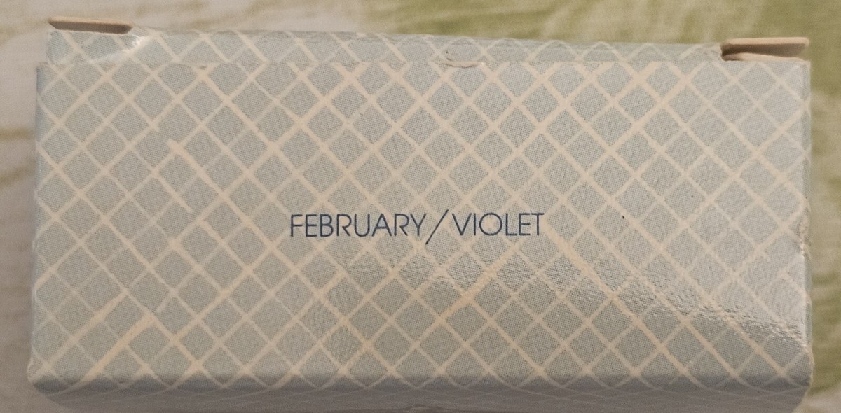 Vintage Avon February Violet Birthday Bouquet Brooch Pin With Box View 5