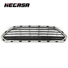 HECASA For 2014-2019 Ford Fiesta 4DR 15 16 17 18 Front Chrome Upper Grille Grill