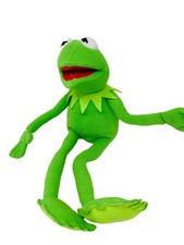 Disney Muppets Kermit Plush Doll 19" Poseable Stuffed Animal Soft Green Toy