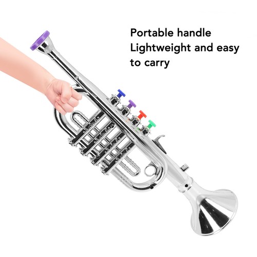 Toy Saxophone For Kids With 3 Colored Keys 3 Tone Early Education Toy Trumpet - Picture 12 of 24