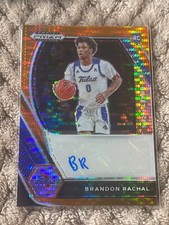2021-22 Panini Prizm Draft Picks Orange Pulsar /49 Brandon Rachal #DP-BRA Auto