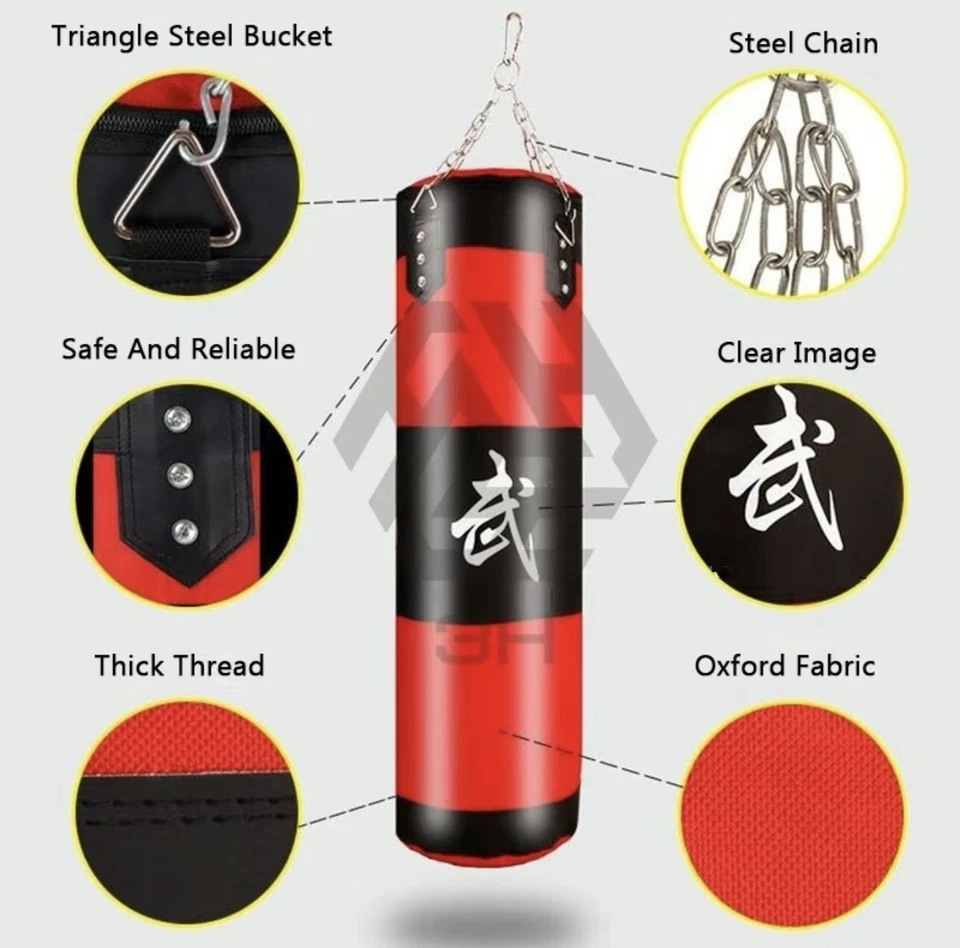 3H fitness Punching Bag MMA GYM SANDA MUAY THAI punching bag sandbag [120cm] - Image 2 of 4