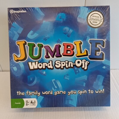 Imagination Jumble Word Spin Off Kids Family Board Game Spin Spelling Puzzle NEW