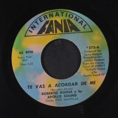 ROBERTO ROENA Y SU APOLLO SOUND: te vas a acordar de mi / se pone bueno 7''