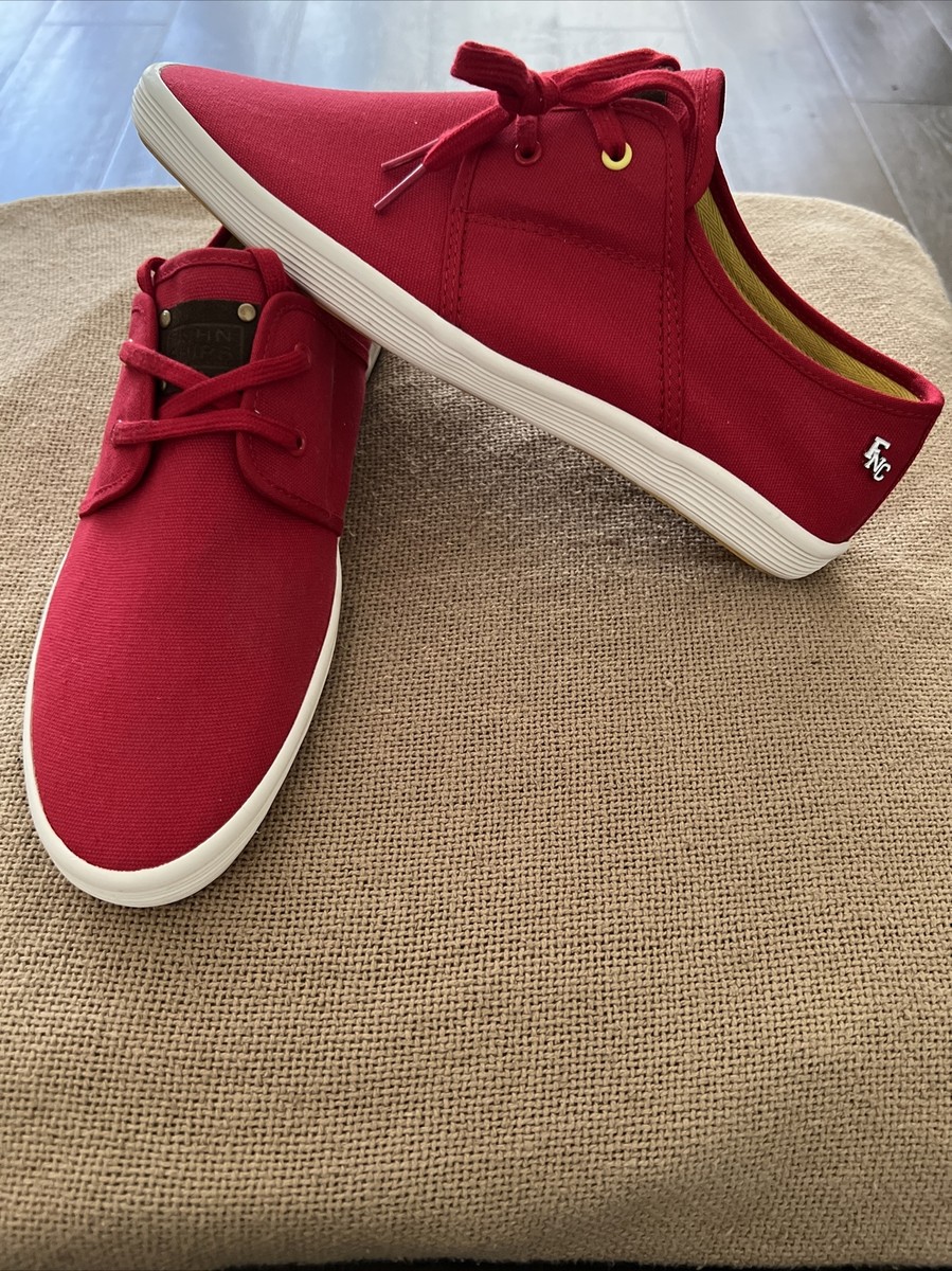 Fish ‘N’ Chips Men’s Spam Canvas Red Size 43