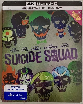 Suicide Squad: Ext Cut Ltd. (4K UHD/Blu-ray)(SteelBook) [Italy, R-ALL][NEW, OOP]