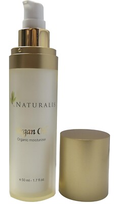 Naturalis 100% Organic Argan Oil Moisturizer, Vitamin E Enriched (50ml, 1.7 Oz)